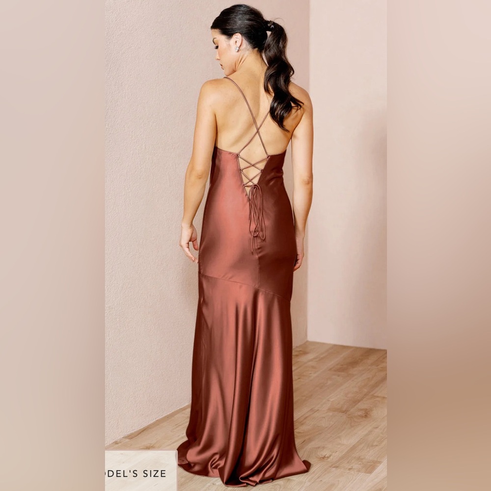 Revelry Bridesmaid Dress: Kimora Satin Dress